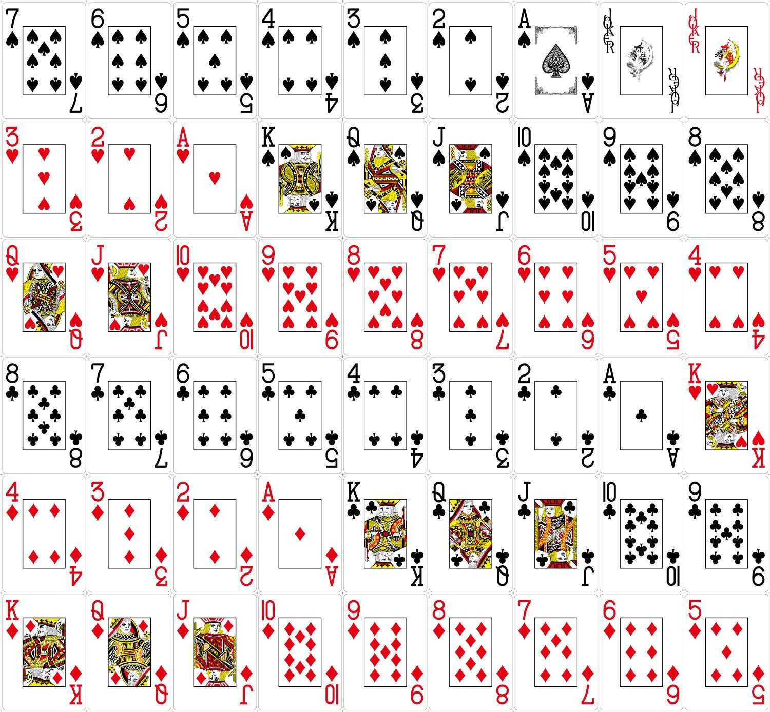 Колода в 52 карты в холдеме