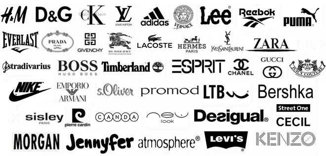 Значки брендов одежды и их названия